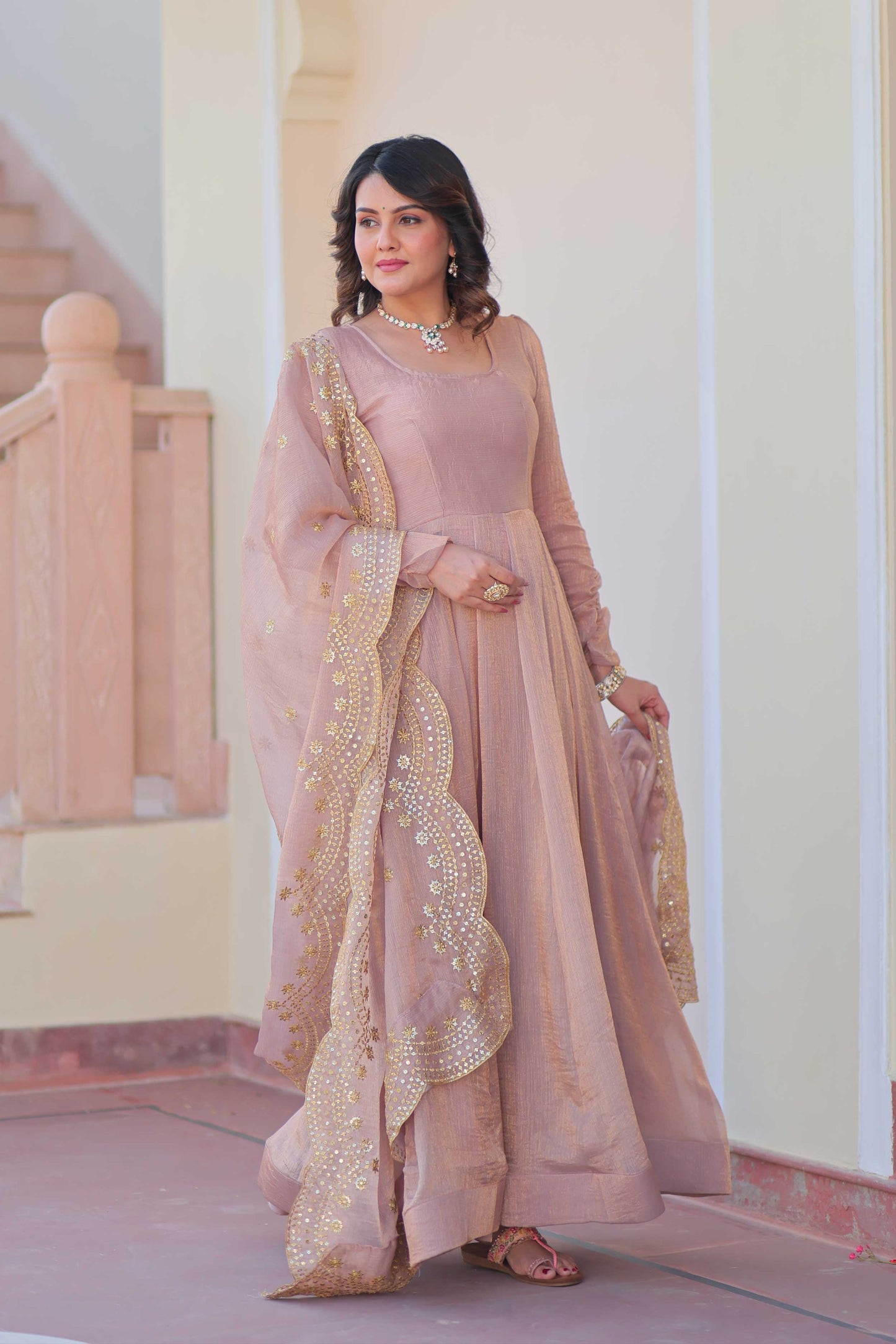 NEW PREMIUM READYMADE GOWN-DUPATTA COLLECTIONS 2025
