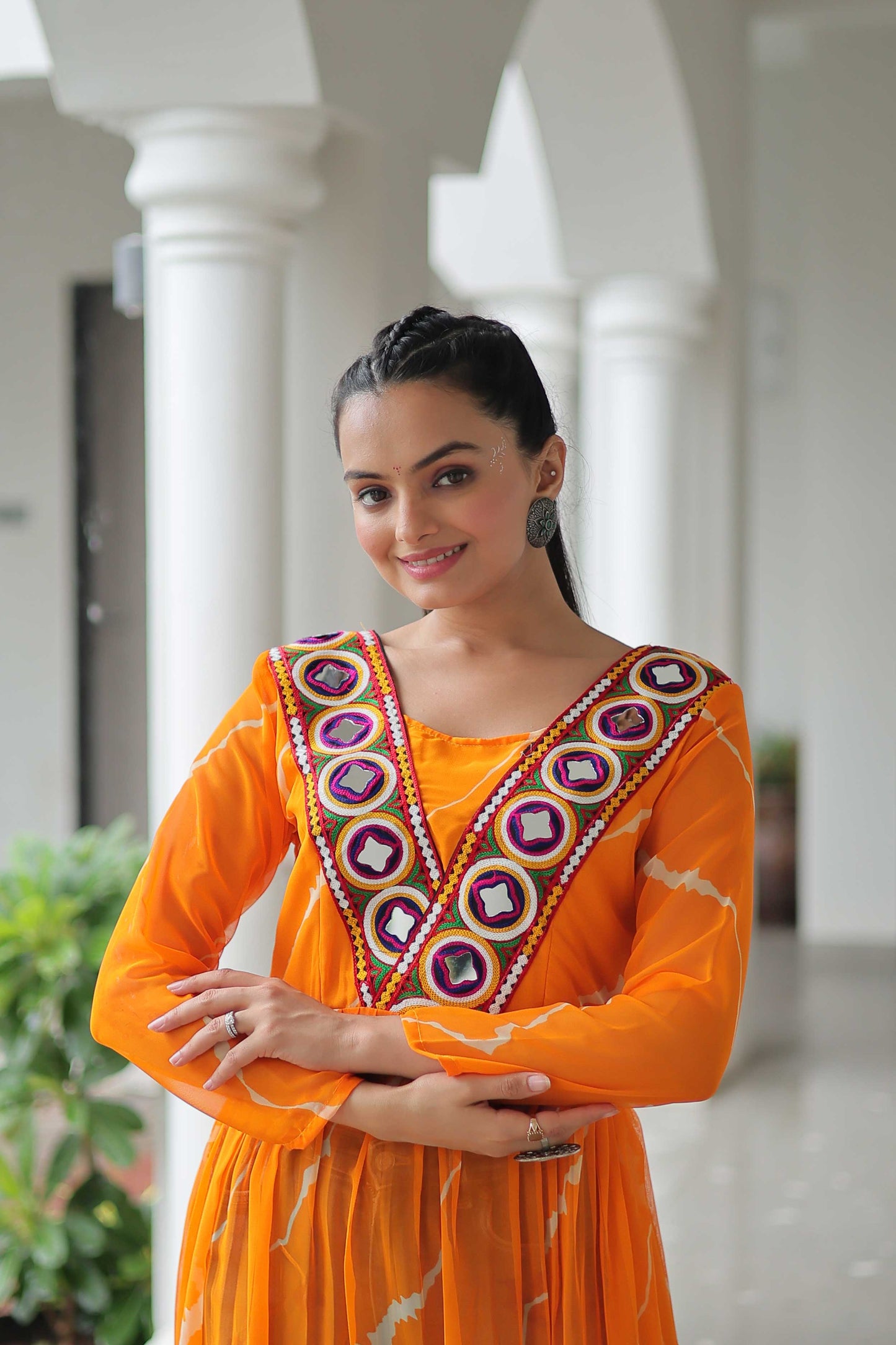 Festive Fusion Kurti – Leheriya x Kutchi Patchwork | Navratri