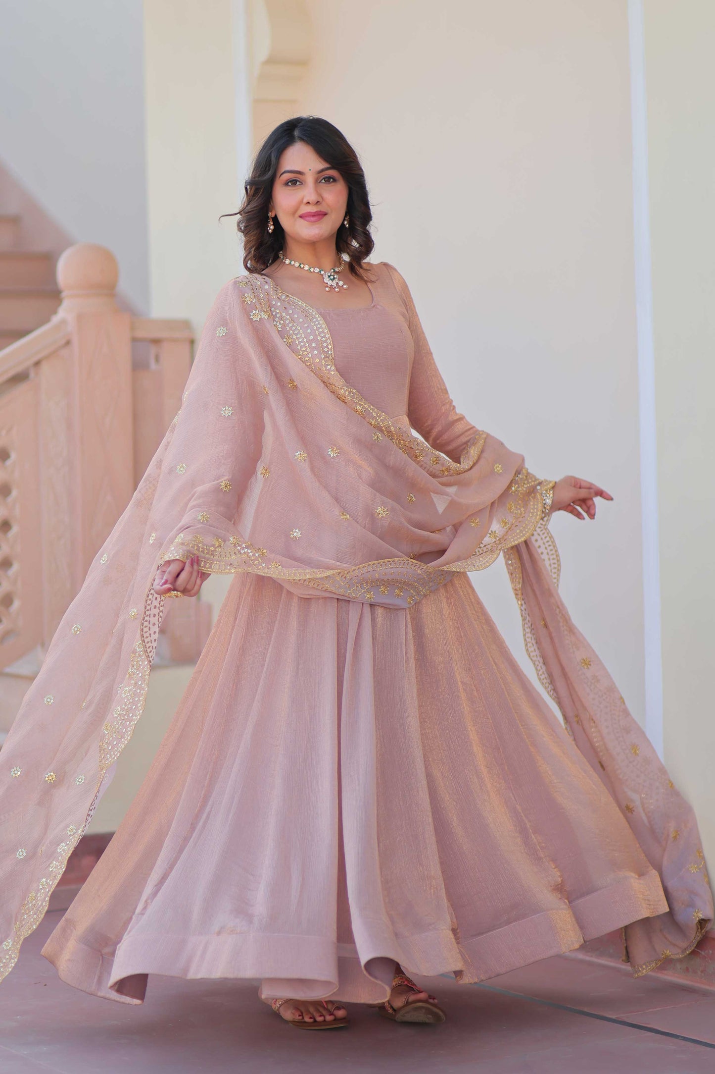 NEW PREMIUM READYMADE GOWN-DUPATTA COLLECTIONS 2025
