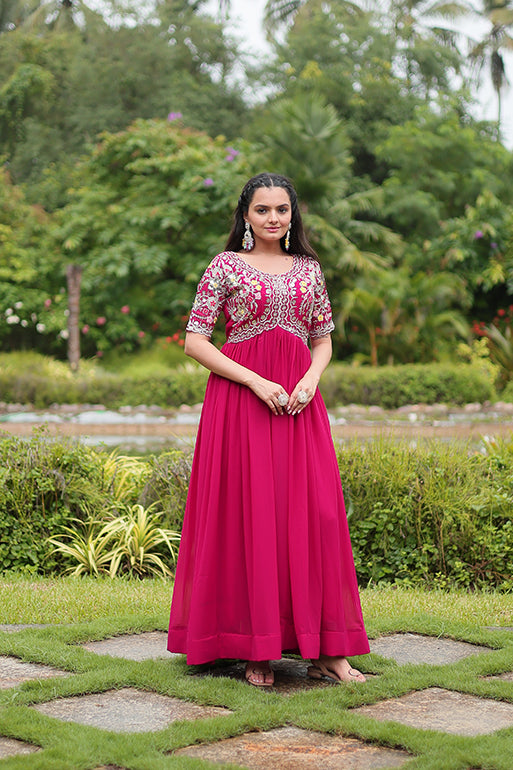 Party Wear Long Frocks Ethnic Wedding Party Wear Designer Gown