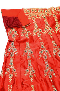 Embroidered Flared Lehenga Choli Set with Dupatta