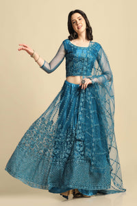 Women's Embroidered Net Lehenga Choli for Women I Morpeach I Designer I New I Bridal I Navratri I Bollywood I Letest I Stylish I Ready to wear I Lehenga for women