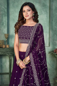 Women Embroidered Lehenga Choli With Dupatta