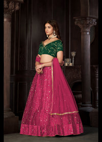 Embroidered Ready to Wear Lehenga & Unstitched Blouse With Dupatta