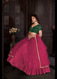 Embroidered Ready to Wear Lehenga & Unstitched Blouse With Dupatta