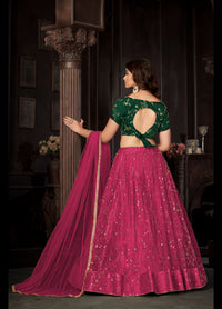 Embroidered Ready to Wear Lehenga & Unstitched Blouse With Dupatta