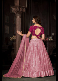 Embroidered Ready to Wear Lehenga & Unstitched Blouse With Dupatta