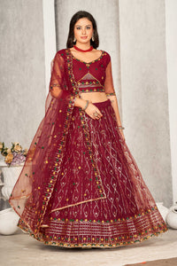 Embroidered Ready to Wear Lehenga & Unstitched Blouse With Dupatta