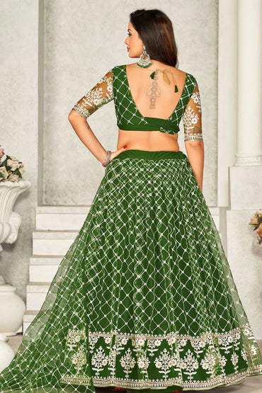 Women Embroidery & Embellished Lehenga Choli Set with Dupatta