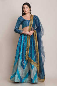 Embellished Lehenga Choli Set with Dupatta