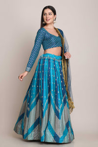 Embellished Lehenga Choli Set with Dupatta