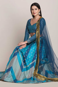 Embellished Lehenga Choli Set with Dupatta