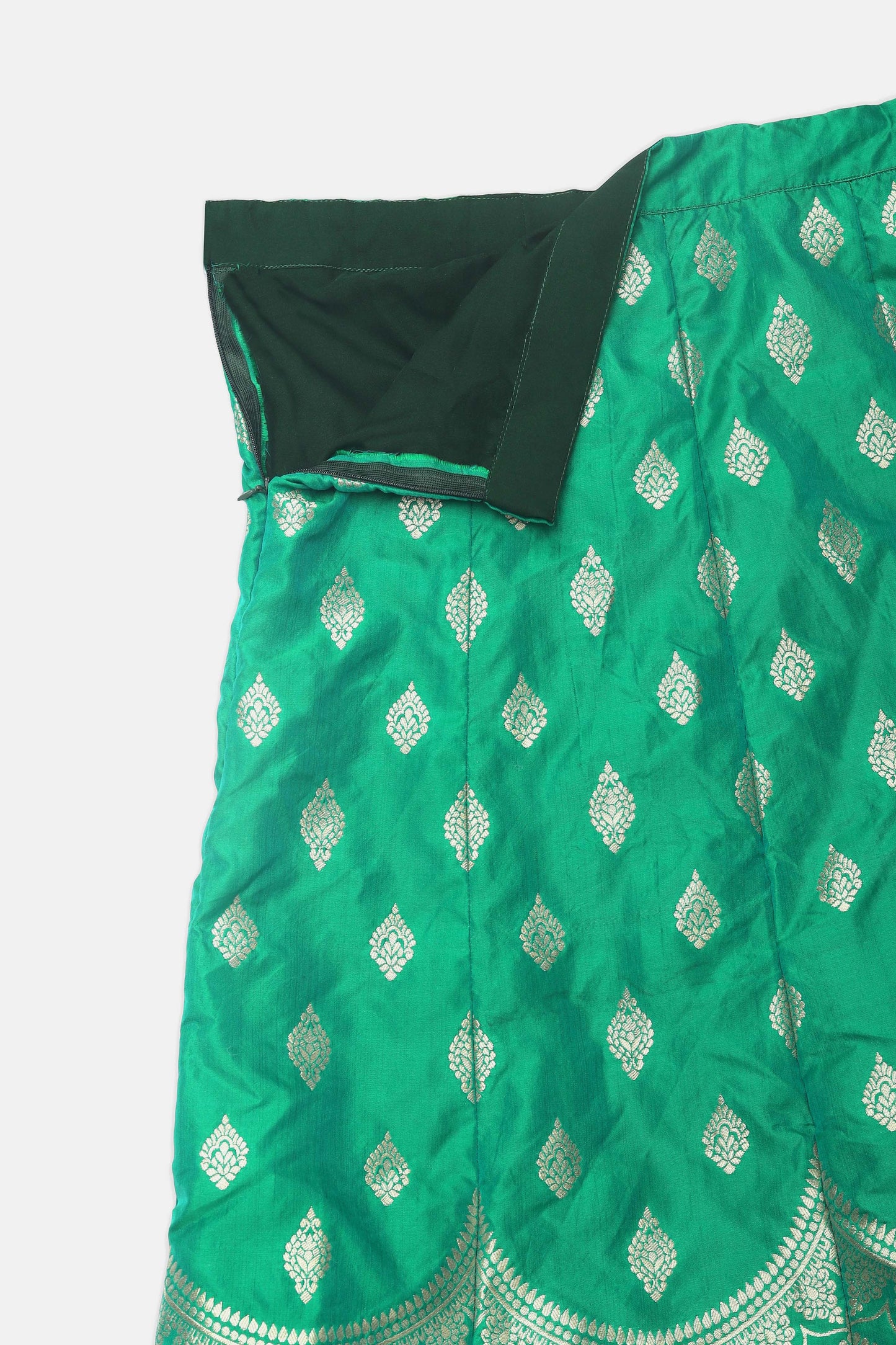 Zari Woven Lehenga Choli Set with Dupatta