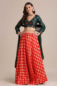 Printed Lehenga Choli Set with Dupatta