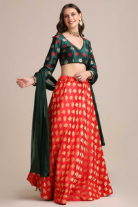 Printed Lehenga Choli Set with Dupatta