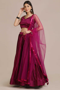 Flared Lehenga Choli Set with Dupatta