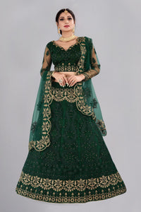 Embroidered Ready to Wear Lehenga & Unstitched Blouse With Dupatta