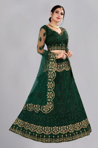 Embroidered Ready to Wear Lehenga & Unstitched Blouse With Dupatta