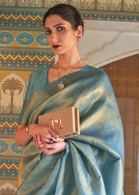 Traditional Woven Kanjivaram Silk Saree With Blouse Piece