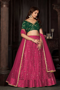 Embroidered Ready to Wear Lehenga & Unstitched Blouse With Dupatta