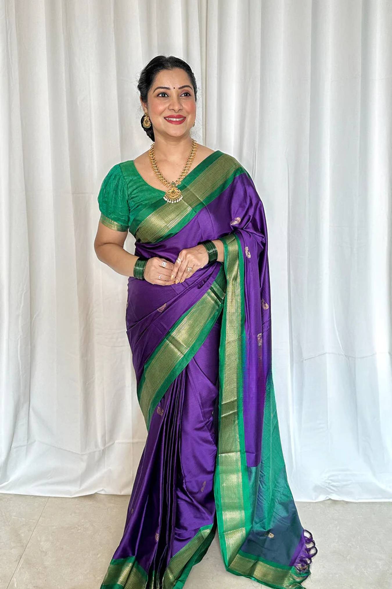 Best New Kanjivaram Pure Silk Saree With Contrast Border