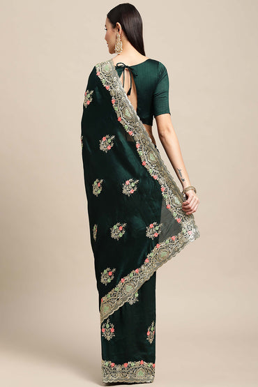 Traditional Saree with Embroidery