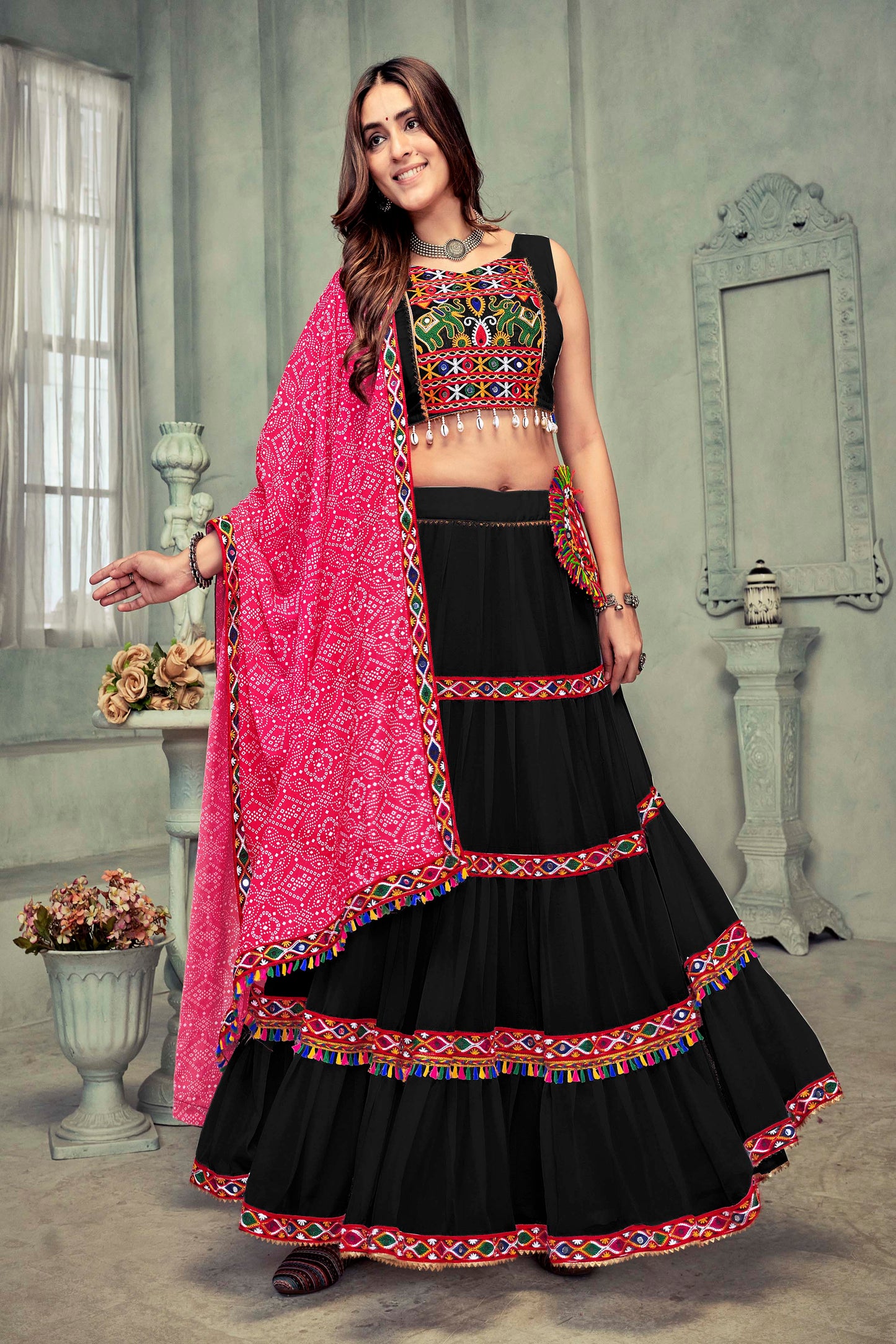 Navratri Lehenga Choli with Dupatta Set