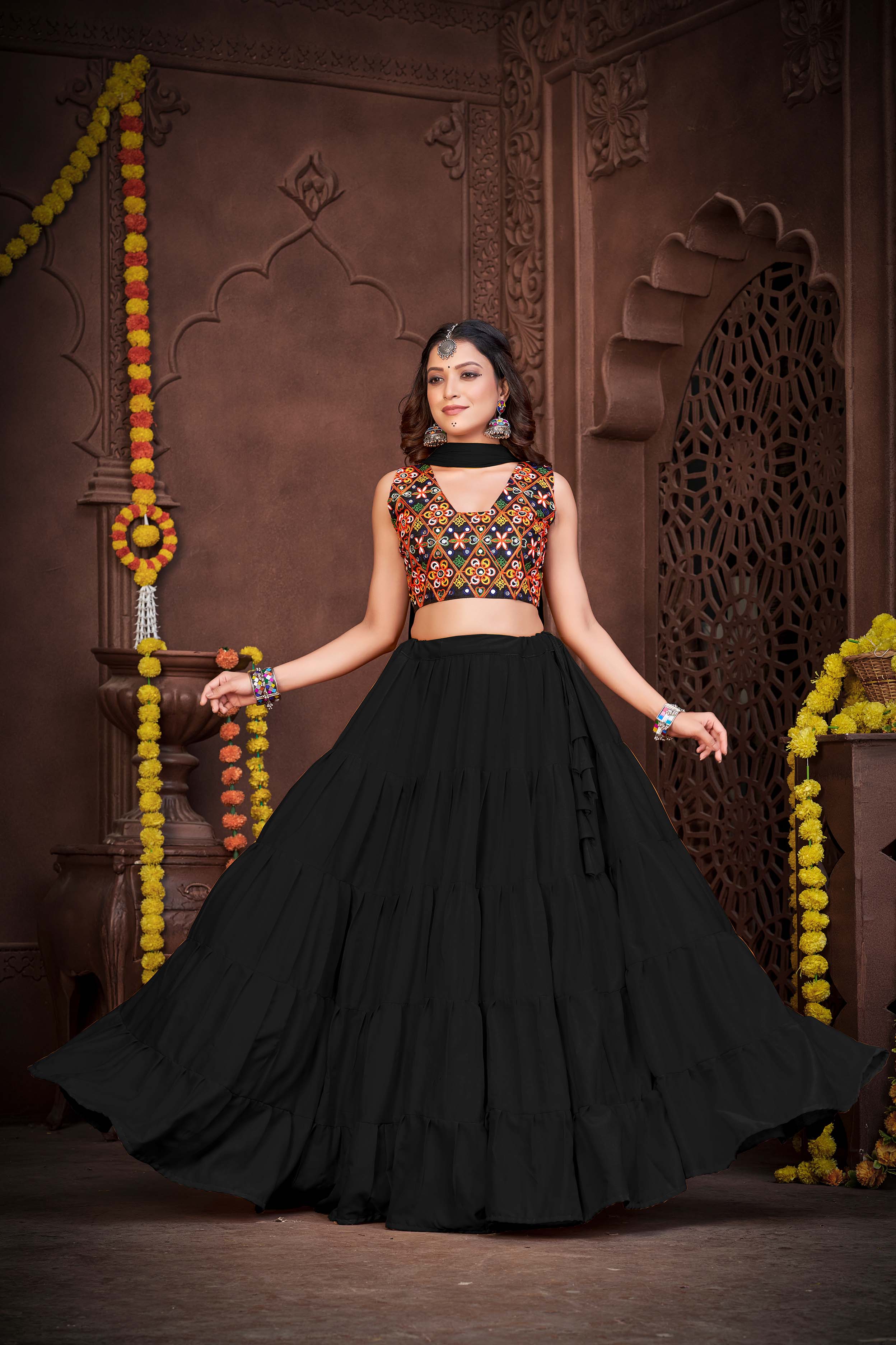 Navratri lehenga authentic collection for women and girls