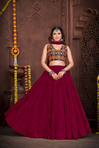 Gujarati Navratri  Lehenga Choli With Dupatta Set for Garba