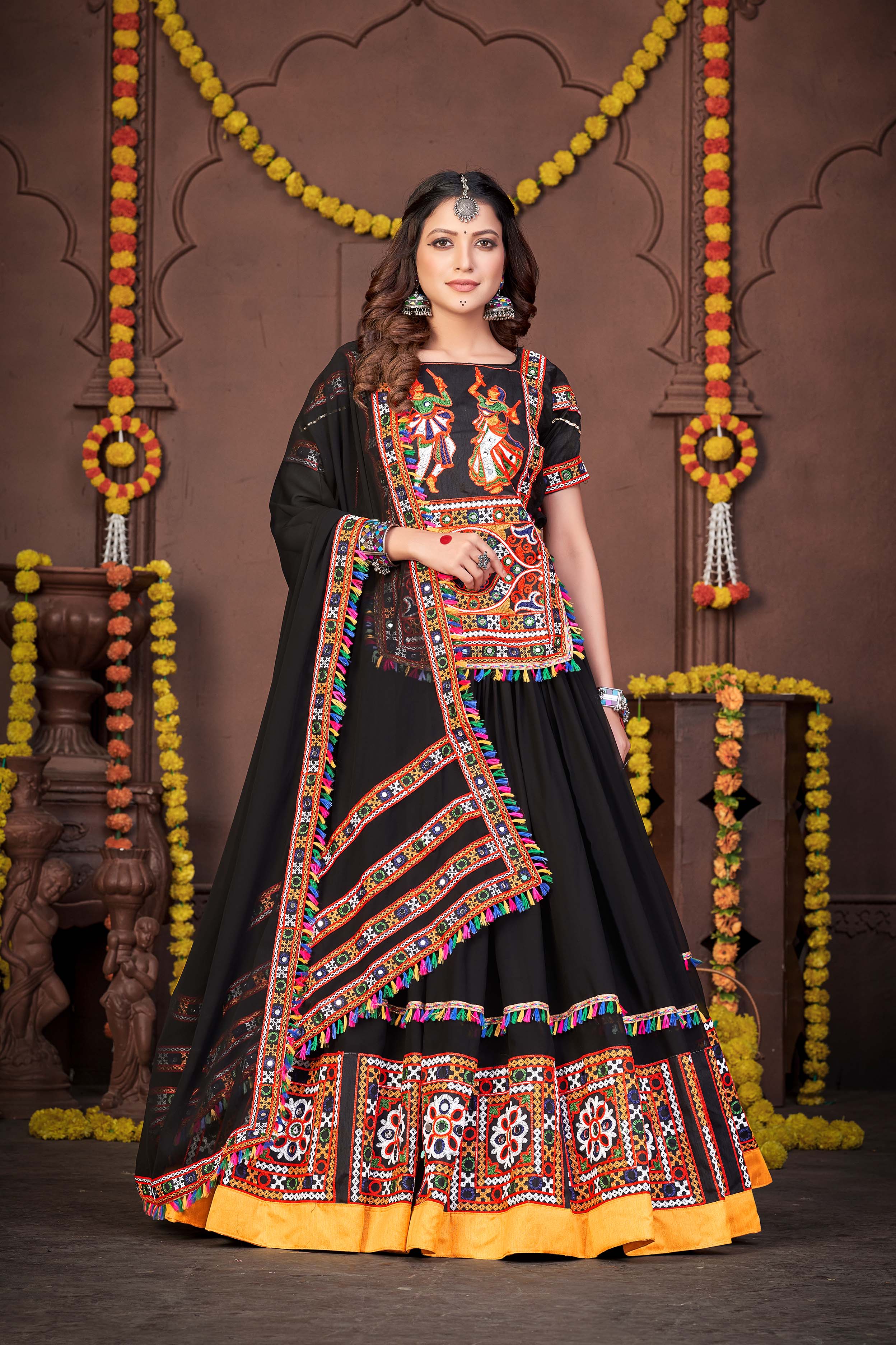 Navratri Lehenga Choli with Bandhani &nbsp;Dupatta