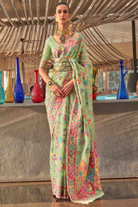 Colour Kashmiri Modal Silk Saree With Jacquard Work