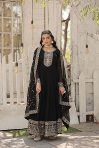 Georgette Party Wear Gown with Sequence work